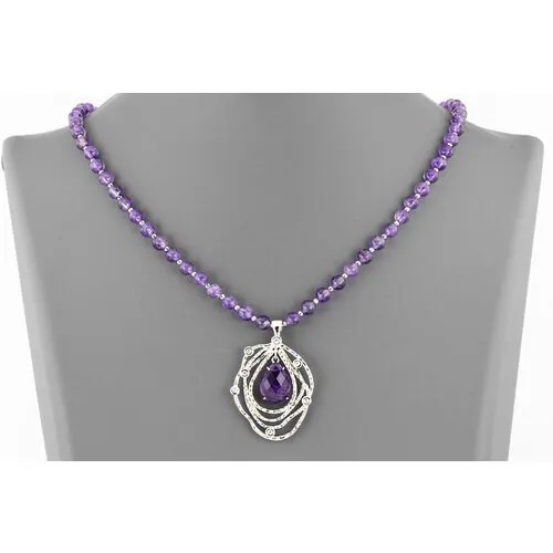 Бусы Minera, аметист, длина 50 см