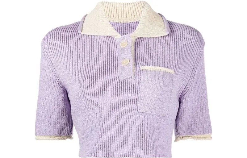 Рубашка поло женская сиреневая Jacquemus