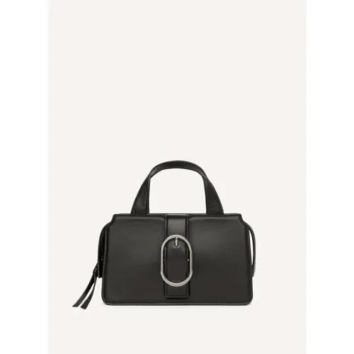 Сумка DKNY, фактура гладкая, черный