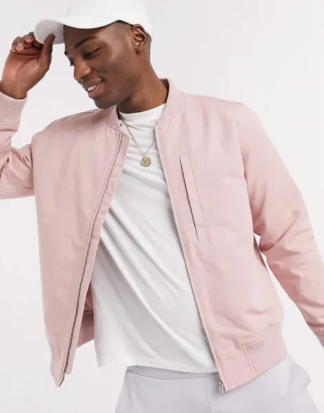 Розовый бомбер Topman