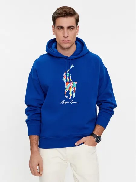 Толстовка свободного кроя Polo Ralph Lauren, синий