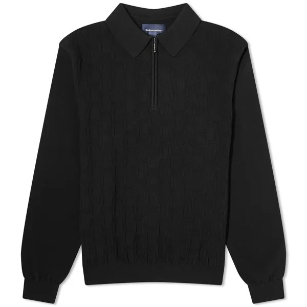 Свитер Thisisneverthat Cable Knit Zip, черный