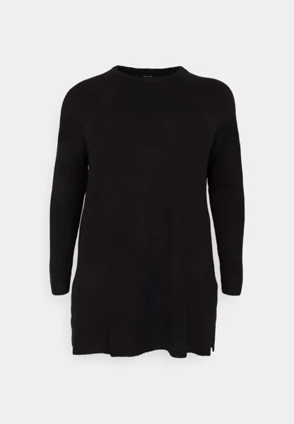 Свитшот Vero Moda Curve ДЛИННАЯ БЛУЗКА VMCPLAZA ONECK, черный