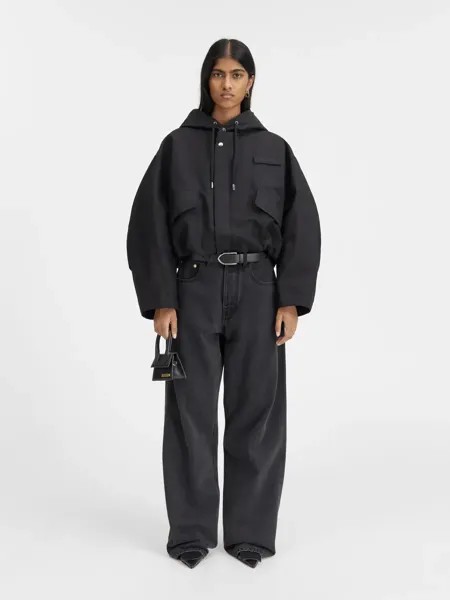 Укороченная парка Куртка-парка Карако Jacquemus, черный
