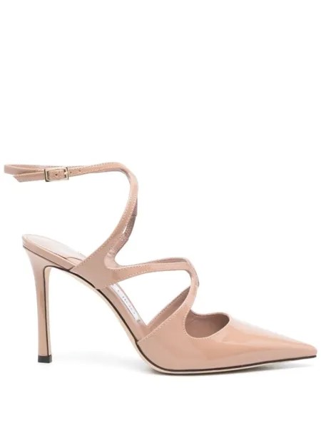 Jimmy Choo туфли Azia 100 с заостренным носком, розовый