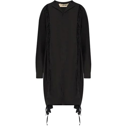 Платье Damir Doma, хлопок, повседневное, размер 38, черный