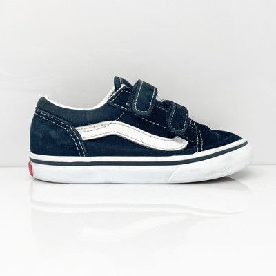 Vans Boys Off The Wall 721454 Черная повседневная обувь Кроссовки Размер 8