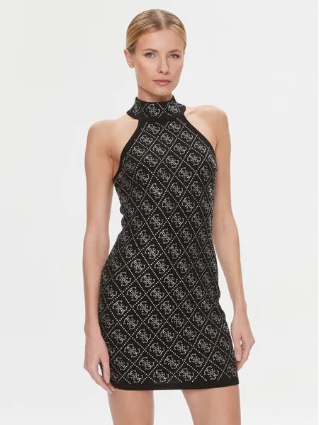 Коктейльное платье узкого кроя Guess, черный