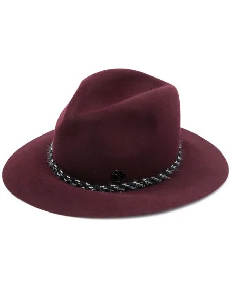 Maison Michel шляпа-федора с плетением