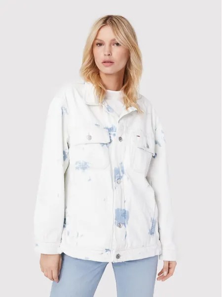 Джинсовая куртка оверсайз Tommy Jeans, белый