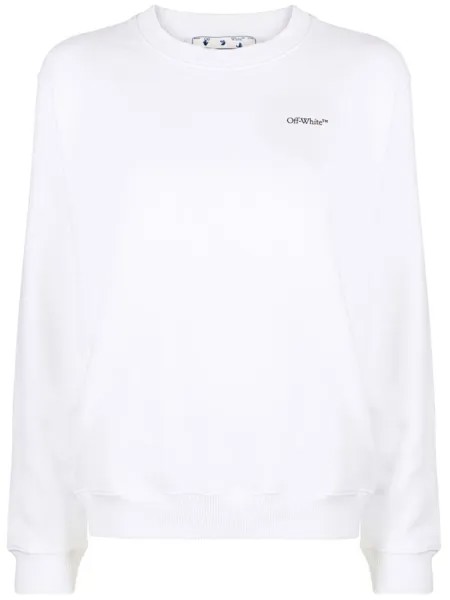 Толстовка с логотипом Floral Arrows Off-White, белый