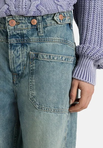 Джинсы свободного кроя Free People, светло-голубой