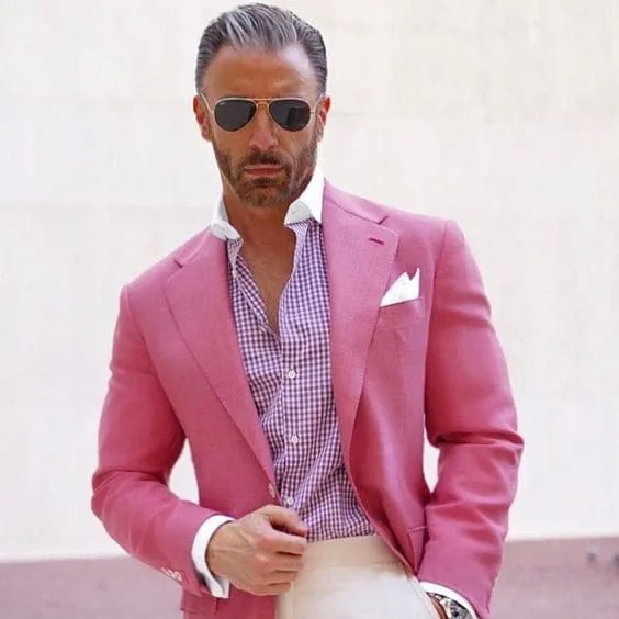 2017 последний дизайн пальто брюки ярко-розовый мужской костюм Повседневный Блейзер на заказ облегающий 2 предмета Праздничная куртка стильн...