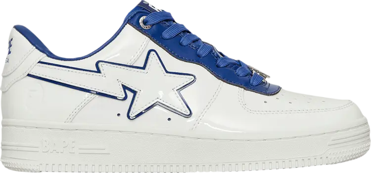 Кроссовки Wmns Bapesta #8 M1 White Navy, белый