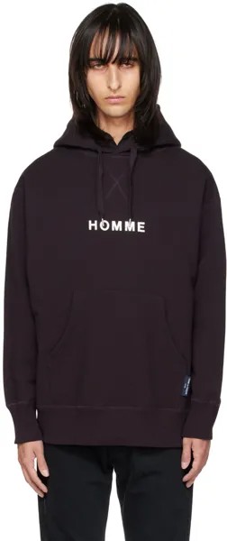 Черный худи с принтом Comme des Garçons Homme