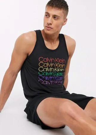 Черная майка от комплекта с логотипом Calvin Klein Pride SUIT 9-Черный