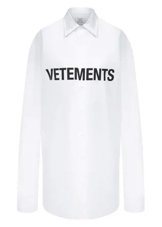 Хлопковая рубашка VETEMENTS