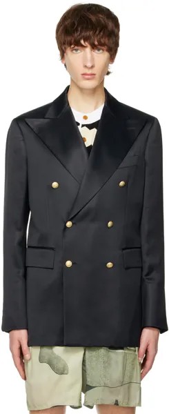 Черный двубортный пиджак Vivienne Westwood