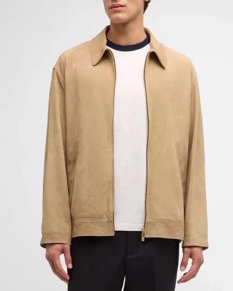 Мужская спортивная куртка из вощеной кожи Journey Golden Goose, цвет Dark Taupe