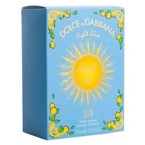 Туалетная вода мужская D&G Dolce and Gabbana Light Blue SUN 75ml