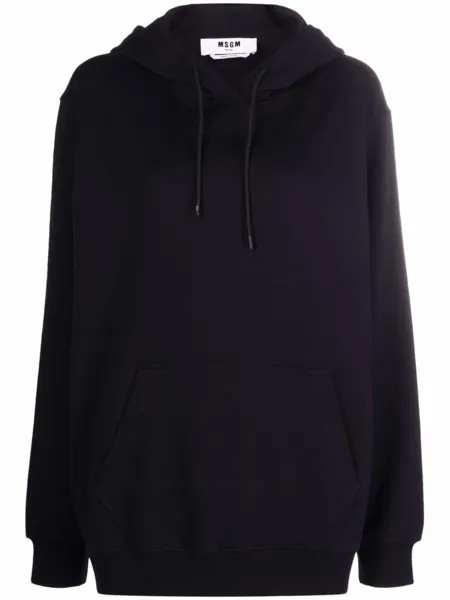 MSGM худи с логотипом, черный