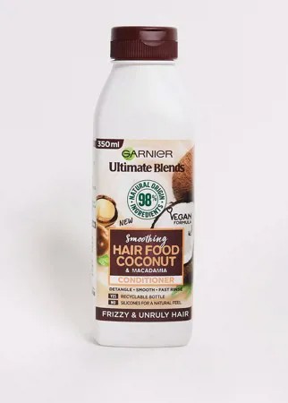 Кондиционер с кокосом для непослушных волос Garnier - Ultimate Blends Hair Food, 350 мл-Бесцветный