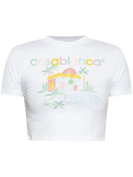 Casablanca футболка Maison Memphis, белый
