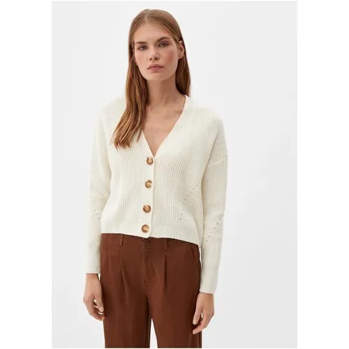 Кардиган, s.Oliver, артикул: 10.2.11.17.172.2120594 цвет: WHITE (0210), размер: 40