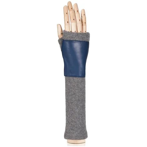 Митенки женские кожаные ELEGANZZA, размер 6.5(XS), черный