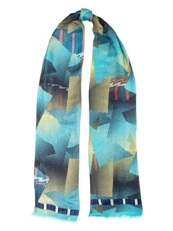 Палантин женский Eleganzza OR15-29192 голубой