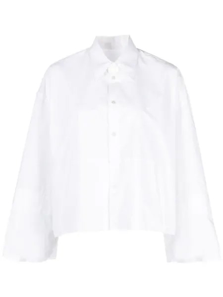 MM6 Maison Margiela укороченная рубашка, белый