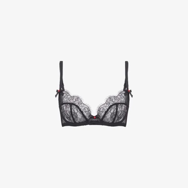 Кружевной бюстгальтер Lorna с бантом Agent Provocateur, черный