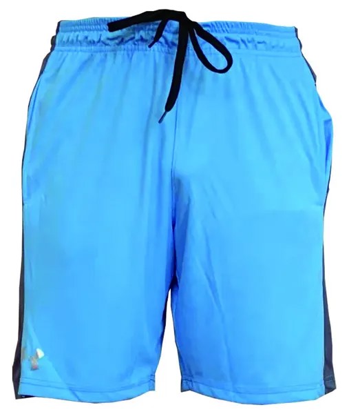 Мужские двухцветные спортивные шорты для баскетбола с мышцами Under Armour, голубые, L