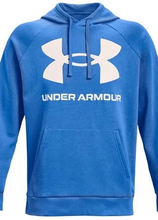 Толстовка Under Armour Rival Fleece Big Logo Hoodie размер LG 787 brilliant blue/onyx white