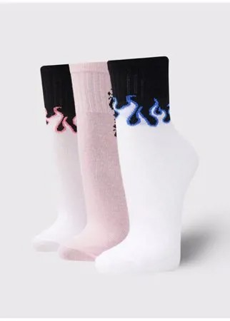 Набор носков, 3 пары ТВОЕ A7170 размер ONES, мультицвет, WOMEN