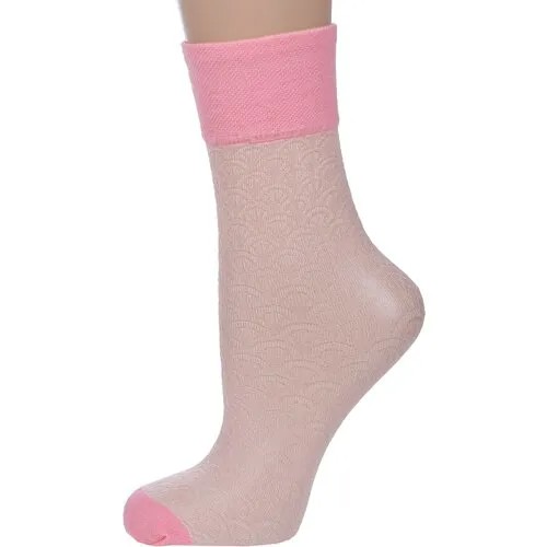 Носки Fiore, 30 den, размер UN, розовый