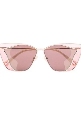 Chloé Eyewear солнцезащитные очки Gemma в массивной оправе