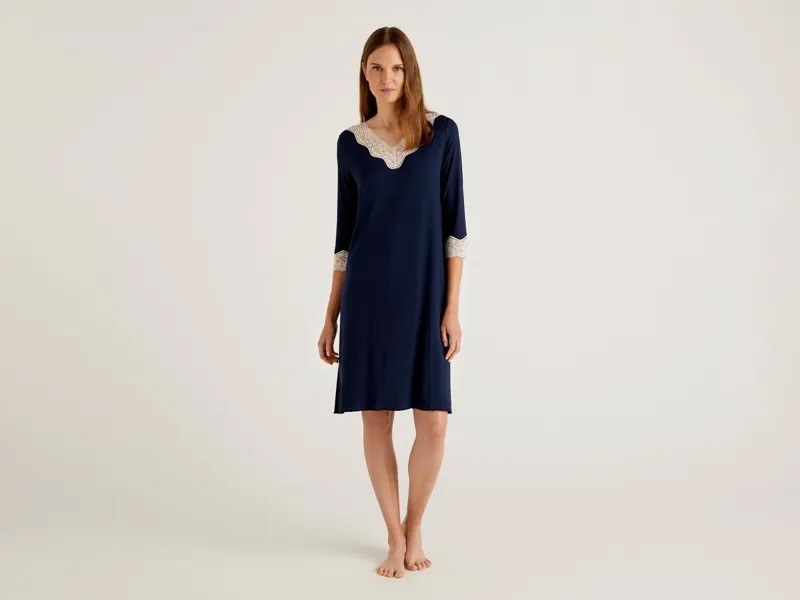 Ночная сорочка женская United Colors of Benetton CCC_3Z123C277 синяя M