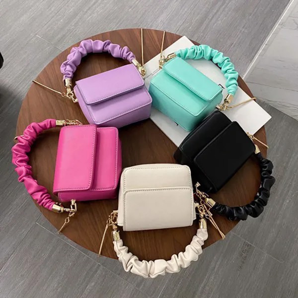 2021, корейский стиль, Женский мини-кошелек, сумочки, фиолетовые сумки для женщин