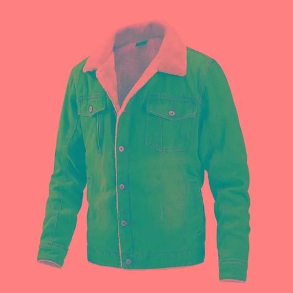 Джинсовая куртка мужская с меховым воротником, Повседневная теплая хлопковая парка с отложным воротником, верхняя одежда на зиму