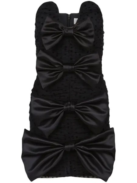 Nina Ricci платье мини с бантом, черный