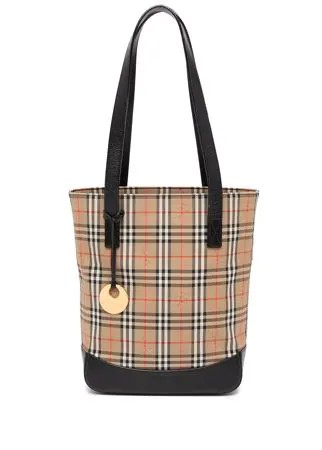 Burberry Pre-Owned сумка-тоут в клетку Vintage Check
