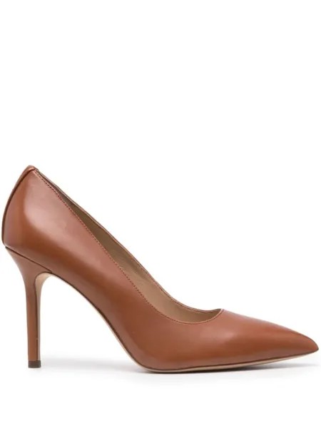 Lauren Ralph Lauren туфли Lindella 95 мм из кожи, коричневый