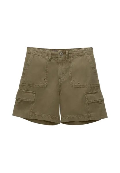 Джинсовые шорты WITH MULTIPLE POCKETS, BERMUDA PULL&BEAR, хаки