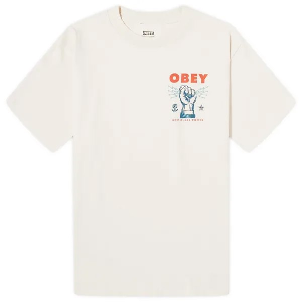 Футболка Obey New Clear Power T-Shirt, цвет Cream
