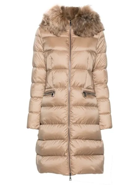 Moncler пуховик Boedic, нейтральный цвет
