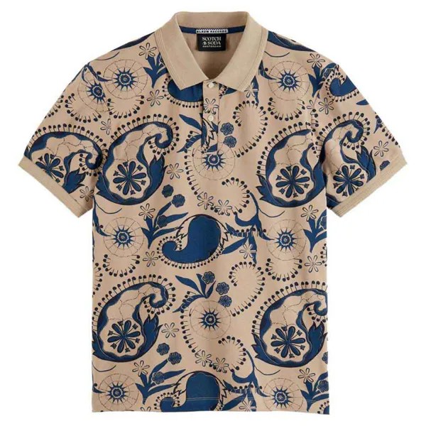 Поло Scotch & Soda Aop Polo, бежевый