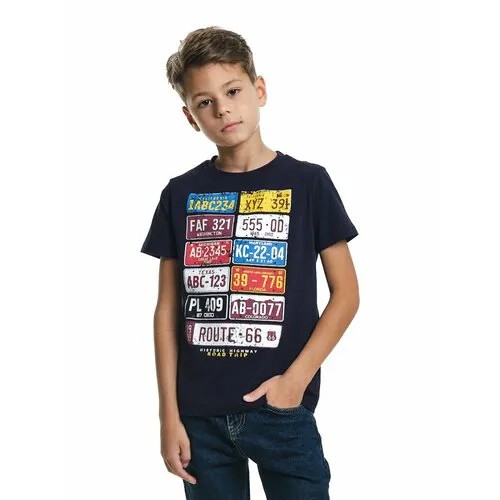 Футболка Mini Maxi, размер 122, синий