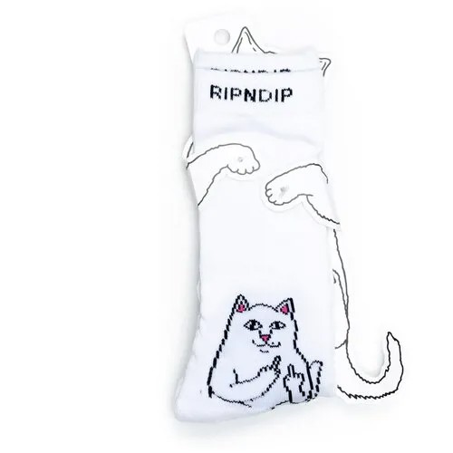 Носки с котом Ripndip Socks - Lord Nermal - White