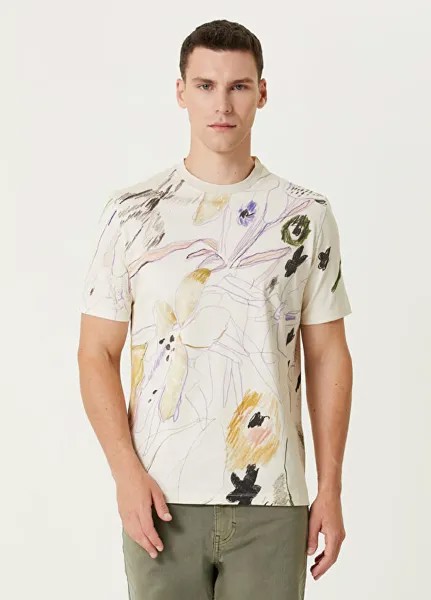 Футболка с цветочным узором Paul Smith, белый